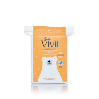 Vivii วีวี่ สำลีแผ่นรีดขอบ 50 แผ่น