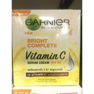 การ์นิเย่ ไวท์เทนนิ่ง เซรั่ม ครีม กลางวัน 50ml. Garnier 3x Vitamin C Day cream spf30