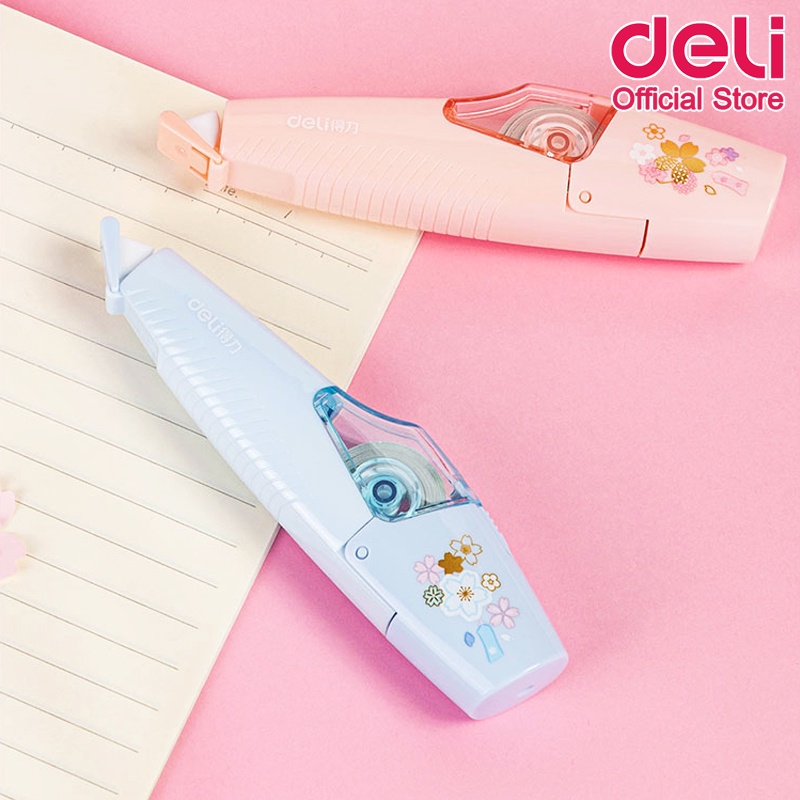 เทปลบคำผิด เทปลบแบบเปลี่ยนได้ ขนาด 6M Deli (คละสี 1 ชิ้น) เทปลบแฟนซี เทปลบ เครื่องเขียน อุปกรณ์การเรียน