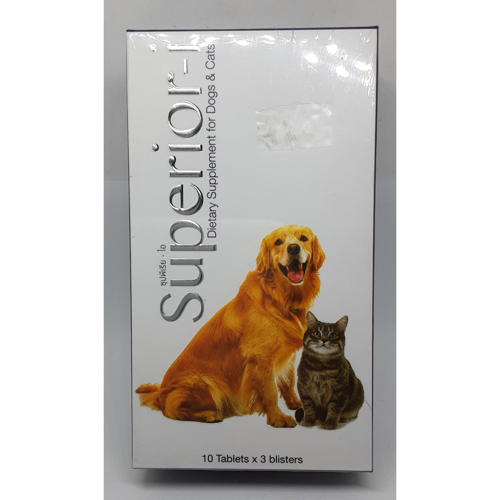 Superior-i ซุปพีเรีย-ไอ อาหารเสริม เบต้ากลูแคน -เห็ด ไมตาเกะ  สำหรับสุนัข กล่อง 30 เม็ด