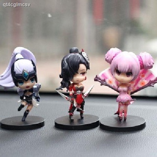 Figure ของสะสม โมเดลตัวการ์ตูน▲Li Bai Angela Yuji Daqiao Hand-made Hero ของเล่นรุ่นอุปกรณ์ต่อพ่วงตุ๊กตาเค้กรถ Zhao Yun ต