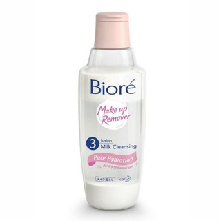 Biore 3 fusion Milk Cleansing Pure Hydration บิโอเร ทรีฟิวชั่น มิลค์ คลีนซิ่ง เพียว ไฮเดรชั่น 300ml.