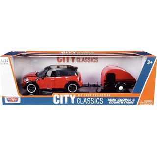 โมเดลรถเหล็ก รถพ่วง 1:24 Mini Cooper S Countryman [Motormax]