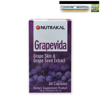 NUTRAKAL Grapevida 150mg 60cap ( Grape Skin Grape Seed องุ่น 150 mg 60 เม็ด )