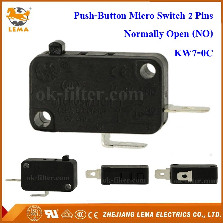Push-Button Micro Switch 2 Pins (NO) KW7-0C