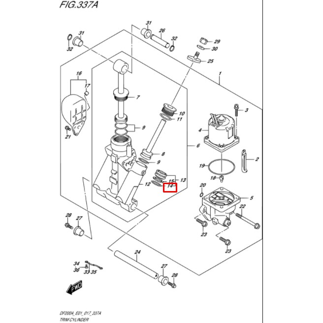 48405-93J00-000 O RING SET โอริง เครื่องยนต์เรือซุซุกิ Suzuki Outboard 48405-93J00 4840593J00000