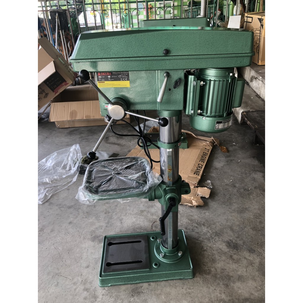 สว่านแท่นเจาะแบบไฟฟ้า 5/8 1” 1.1/4” นิ้ว Drill Press Machine ยี่ห้อ OKURA