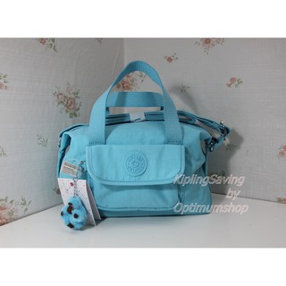 Kipling Brynne Blue Splash กระเป๋าหิ้วกุ๊กกิ๊ก หรือสะพายน่ารัก ขนาด L10.5 x H 6.25 X 6 นิ้ว