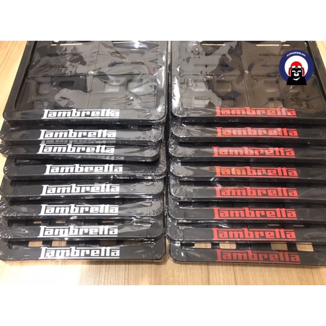 พร้อมส่ง กรอบป้ายทะเบียน Lambretta V125,V200,X200,X300 ,G350 ใส่ได้เลยไม่ต้องแปลง พร้อมส่งไม่ต้องรอ