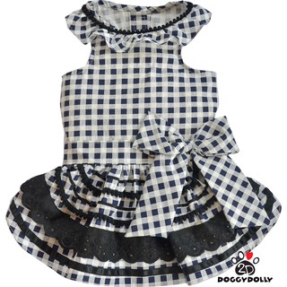 Petcloths -Doggydolly  dress เสื้อผ้าแฟชั่น เสื้อผ้าสัตว์เลี้ยง เสื้อผ้าหมาแมว ชุดกระโปรง หัวใจ   D405