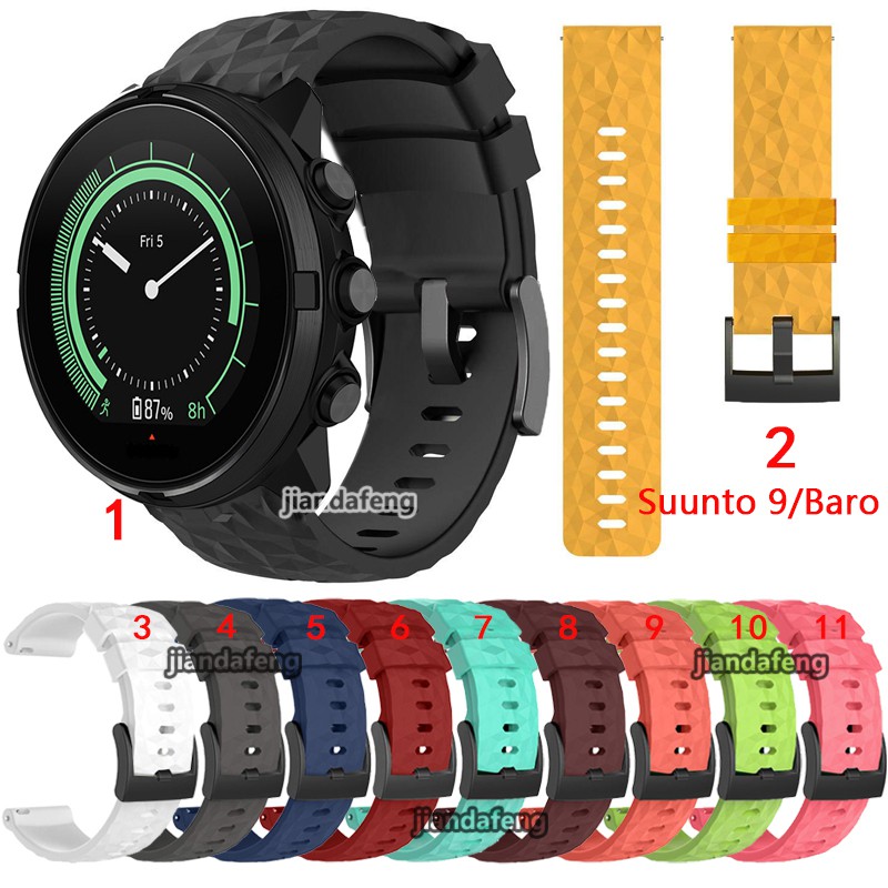 สายรัดซิลิโคนสำหรับ Suunto 9 Baro