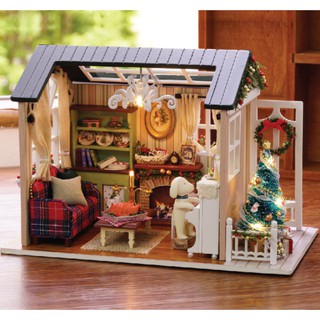 บ้านตุ๊กตาจิ๋ว โมเดลรุ่น holiday christmas time