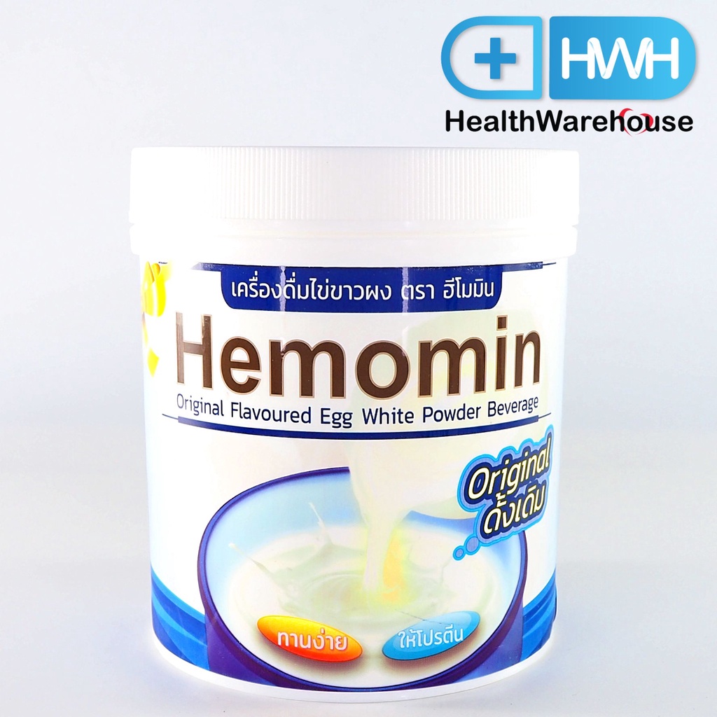 [สินค้าหมดอายุ 7/10/2026] Hemomin โปรตีนไข่ขาว ฮีโมมิน ชนิดผง 400 g รสธรรมชาติ