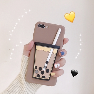 Creative milk tea OPPO Reno3 Pro 5G 4g Reno 2Z Reno2F Reno4 Pro 5G 4G RENO 1Z ACE 2 RenoZ Soft Phone Case Cute Casing OPPO A1K Cartoon Couple girl Phone Cases Japanese and Korean style Phone Case