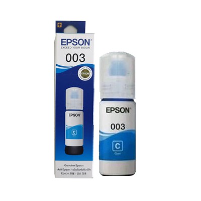 หมึกเติมสีฟ้า Epson 003C EPSON 003 C 65ml. Epson Ink Bottle For Epson : L1110 / L3110 / L3150 / L519