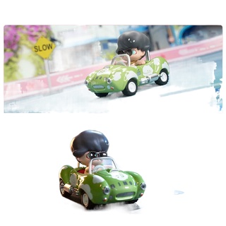 POPMART Bubble Matt POPCAR Super Track Series Blind Box Hand-made Trendy Creative Toys เครื่องประดับตั้งโต๊ะ