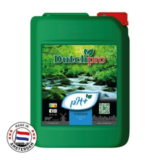 5 ลิตร ดัตช์โปร pH+ น้ำยาควบคุมค่าpH: เพิ่มค่าpHเพื่อผลผลิตสูงสุด ที่ดีที่สุดจากเนเธอร์แลนด์ / 5 Litre Dutchpro pH+