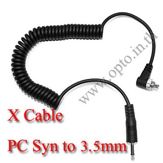 PC Sync Cable/Cord For Camera Flash Trigger with 3.5mm