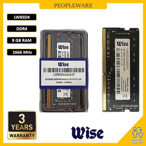 WISE แล็ปท็อป Ram 8GB/16GB DDR4L 2666 MHz 1.25V SO-DIMM RAM (LW8SD4) DDR4