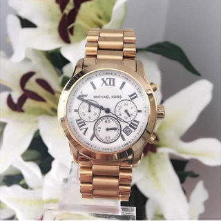 Micheal Kors watch สีทองนวล หน้าเลขโรมัน สีดำ พร้อมส่งค่ะ