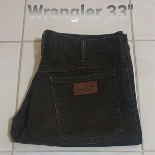 ยีนส์ขาสั้นใหม่ ยี่ห้อ wrangler เอว 33 นิ้ว