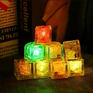 Flash Ice Cube / LEDน้ำแข็งรูปทรงลูกบาศก์เรืองแสงในน้ำMulticolorเซ็นเซอร์ของเหลว 7 สี ยังไม่มีคะแนน