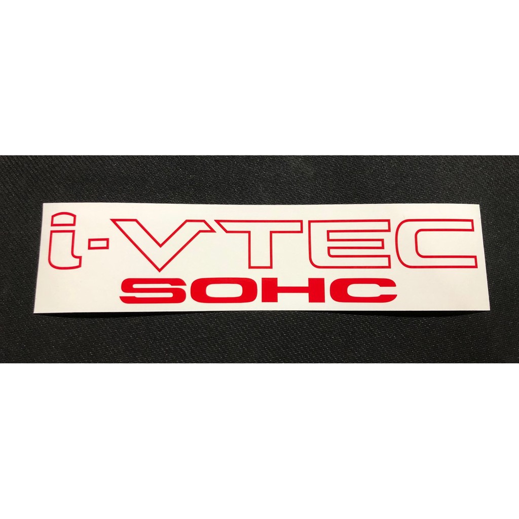 สติกเกอร์แต่งรถ  i-VTEC SOHC ไม่สะท้อนแสง ***หากต้องการซื้อคู่ ให้กดซื้อ 2 แผ่น*** - รูปที่ 5