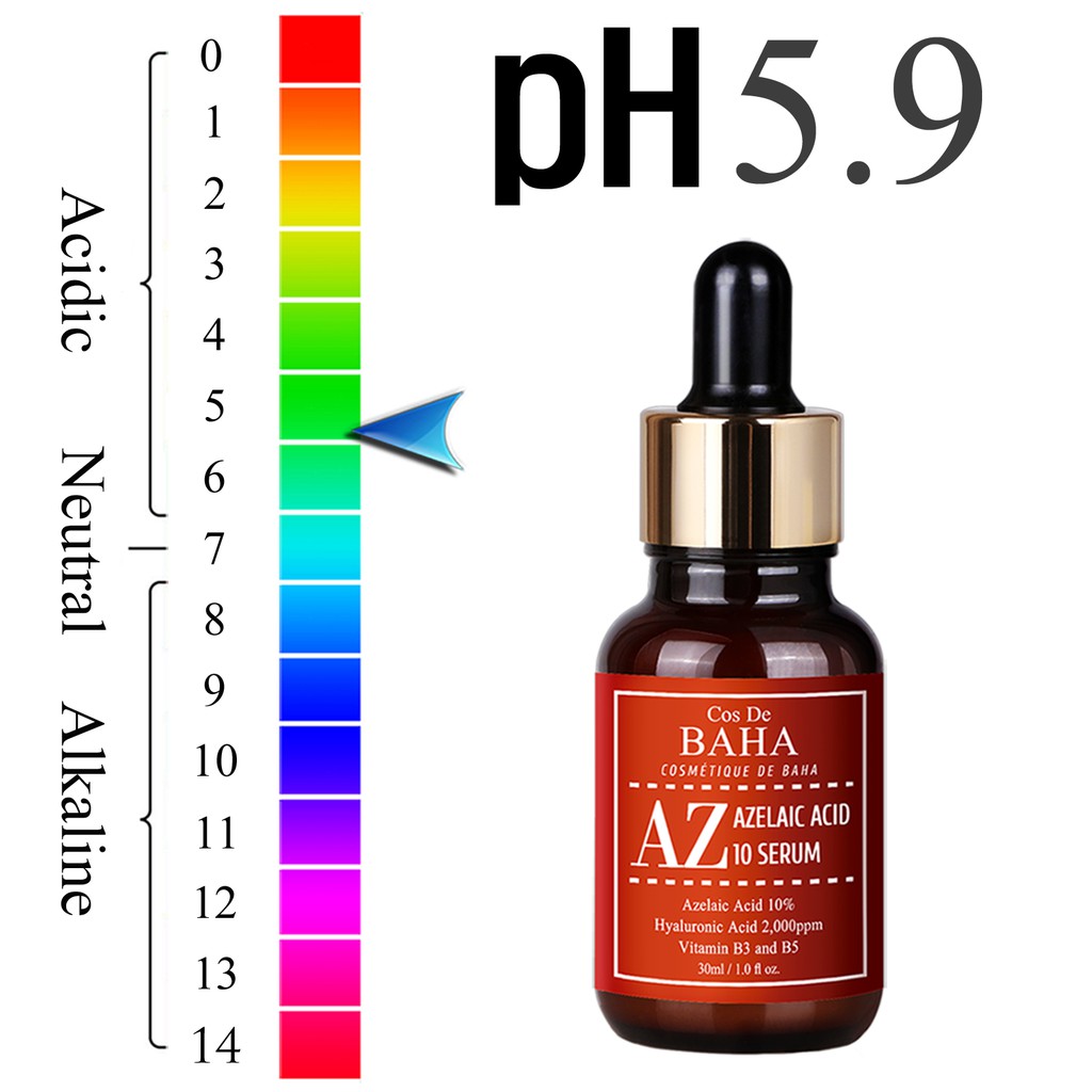 [Cos De BAHA] Facial Serum 30ml + Azelaic Acid 10 + Vitamin B3