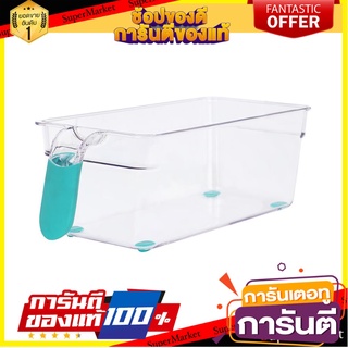 กล่องจัดเก็บในตู้เย็นมีด้ามจับ KECH 12x29x9.4 ซม. อุปกรณ์จัดเก็บในตู้เย็น REFRIGERATOR STORAGE BOX WITH HANDLE KECH 12X2