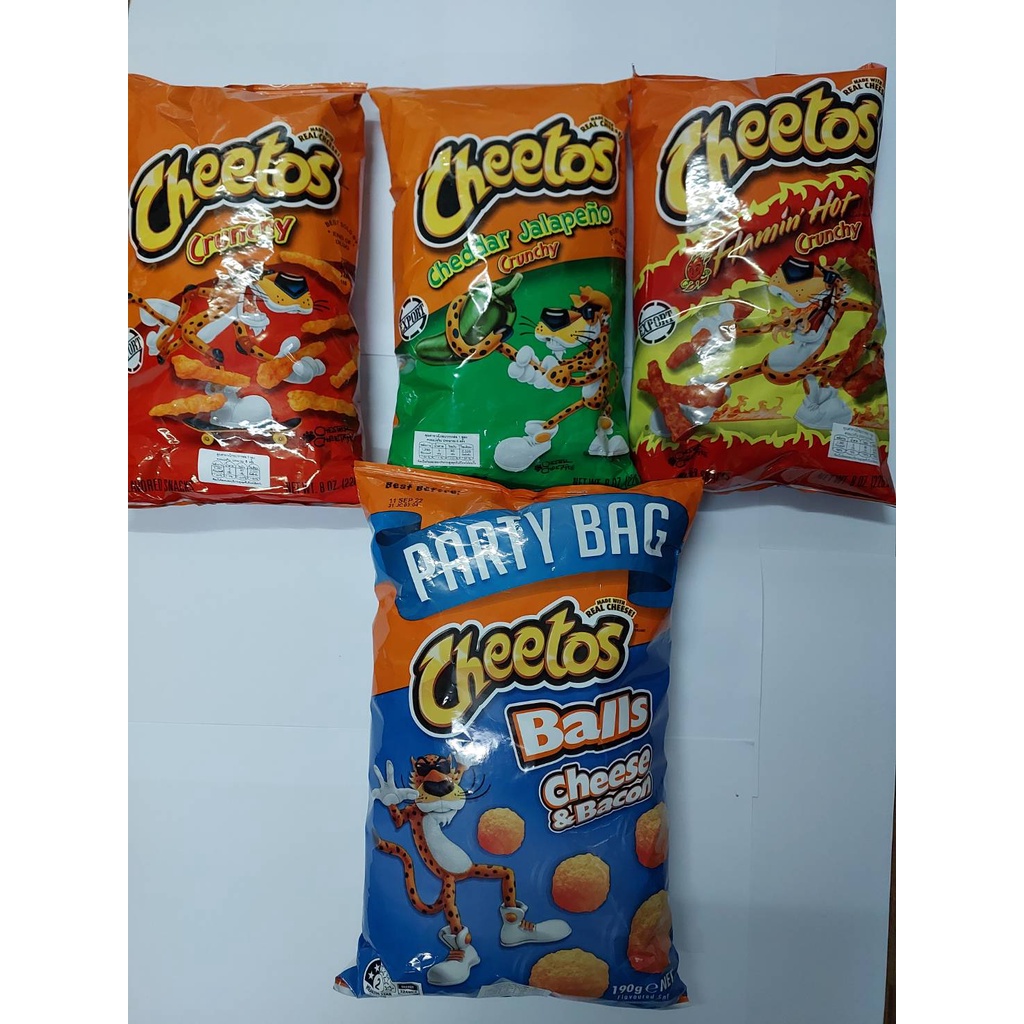Cheetos USA พร้อมส่ง!! มี 4 รสให้เลือก Cheetos Balls Cheetos Crunchy  Cheetos Flamin' Hot Crunchy Cheetos Cheddar Jalape
