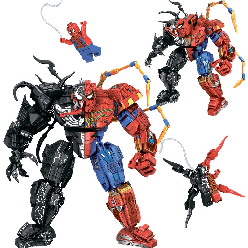 Spider Man-Venom Superhero Model ประกอบของเล ่ น 796 รายละเอียดสําหรับทารก - The Avengers
