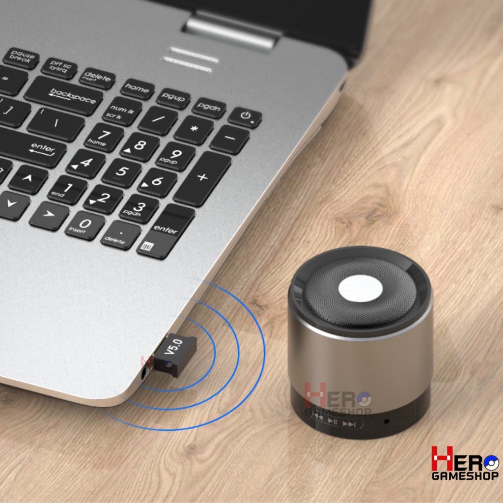 USB Bluetooth 5.0 Receiver บลูทูธ 5.0 ใช้ได้กับทุกอุปกรณ์ รองรับจอยทุกตัวในร้าน