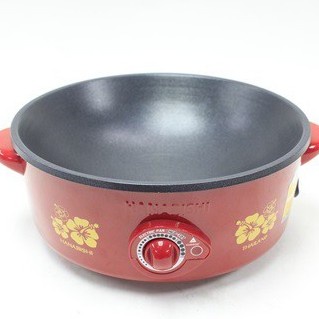 HANABISHI กระทะไฟฟ้า 10 นิ้ว รุ่น HGP-10T ความจุ 1.5 ลิตร ฝาทึบ ฝาแดง กำลังไฟ 750W เคลือบเทฟล่อน - รูปที่ 5