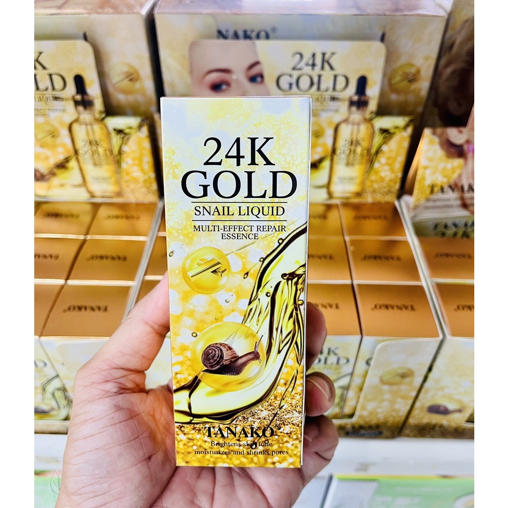 เซรั่ม 24 k Gold  snail liquid เซรั่มทองคำ 24K ความบริสุทธิ  ทองคำบริสุทธิ์ทำให้ใบหน้าเต่งตึง