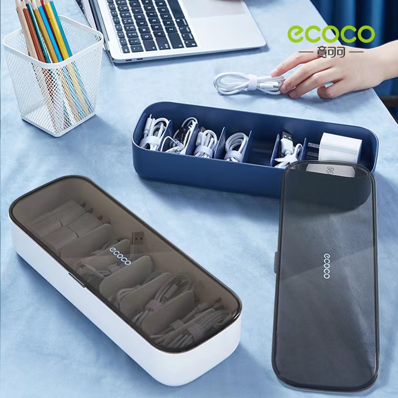 ecoco พร้อมส่งจากไทยกล่องเก็บสายชาร์จช่วยป้องกันสายหาย