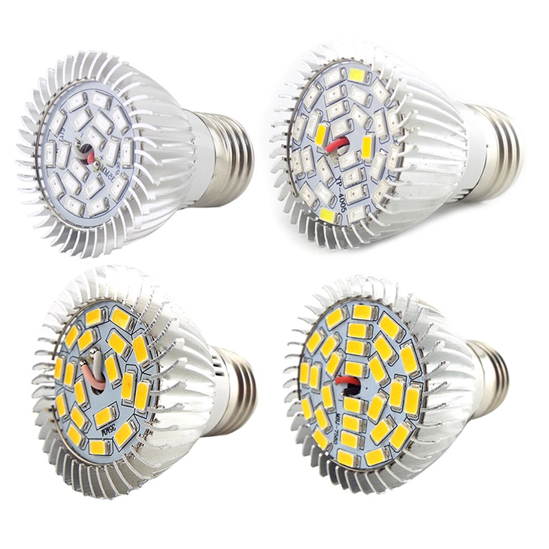 18led 28 LED Grow หลอดไฟ E27 220V Hydroponic Growth Light Full Spectrum Sunlight สําหรับดอกไม้ Plan โคมไฟปลูก THH1