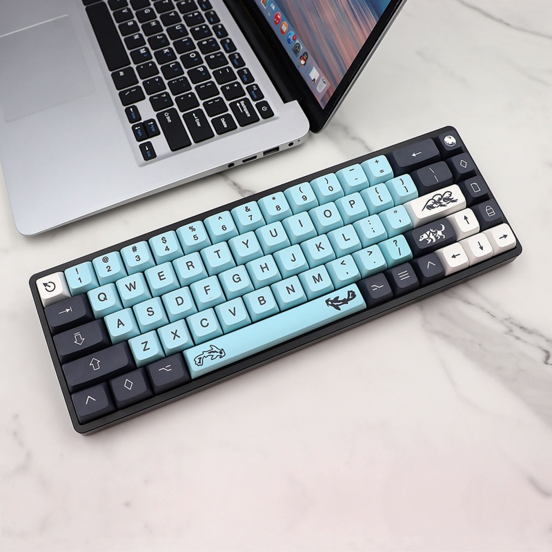 ONE 132 คีย์ Mizu Keycaps PBT XDA Keycap สําหรับ DZ60 RK61 64 gk61 68 75 84 980 104 คีย์บอร์ด DYE SU