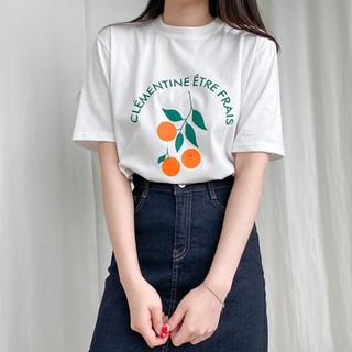 🔥🔥พร้อมส่ง!! 🔥🔥 เสื้อยืด oranges ผ้าคอตตอล ครบไซส์/overbeau168