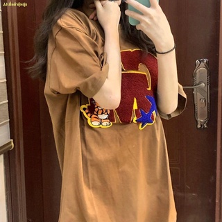 พร้อมส่ง 🔥2022 New Retro New เสื้อยืดแขนสั้นผู้หญิง Top