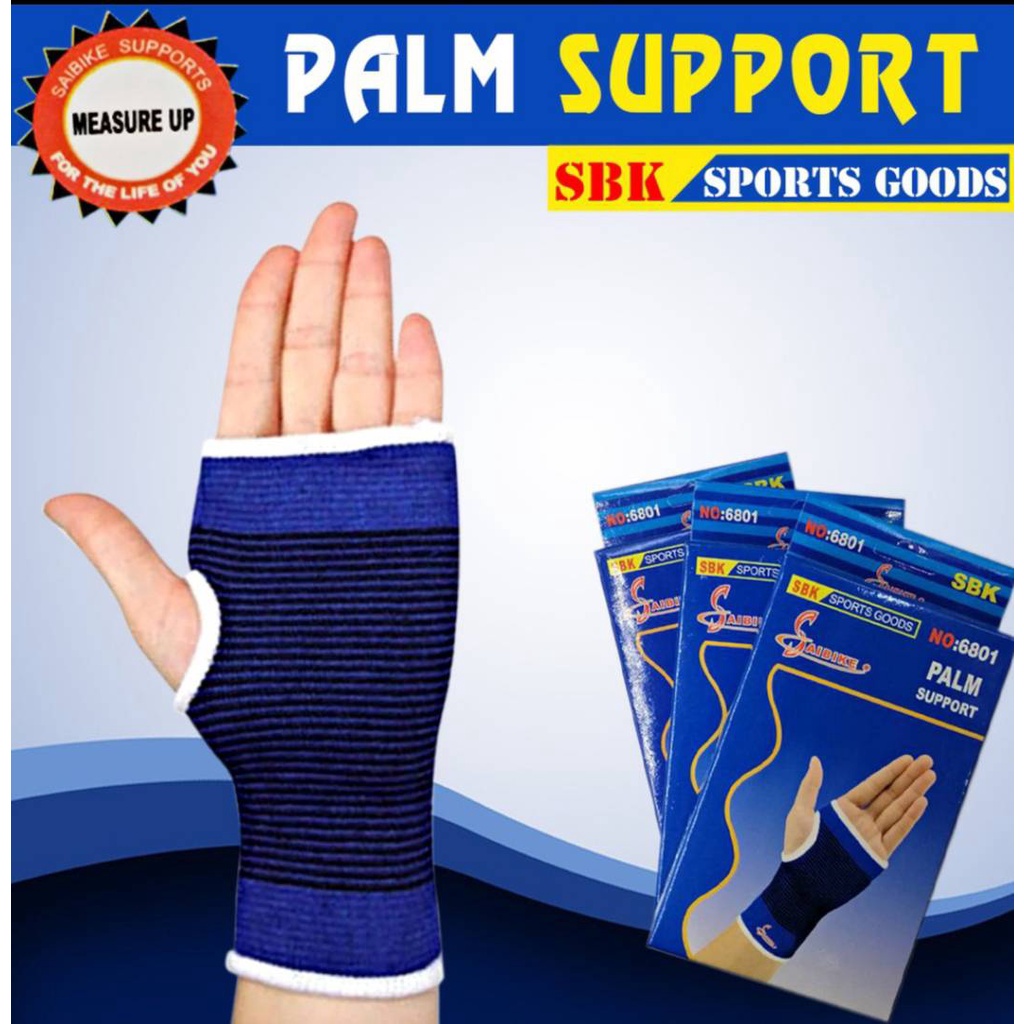 ผ้ารัดฝ่ามือ  PALM  SUPPORT  ผ้าพยุงข้อมือ มีแบบกล่องละ 1 และ 2 ชิ้น ป้องกันการบาดเจ็บ  จาการเล่นกีฬาหรือทำงานหนัก