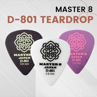 ปิ๊กกีต้าร์ Master 8 D-801 Teardrop ปิ๊ก master8