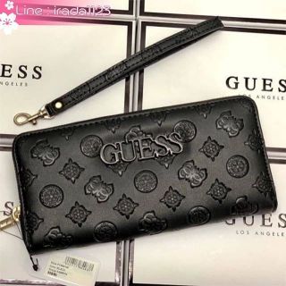 GUESS WOMENS LARGE ZIP AROUND WALLET ของแท้ ราคาถูก