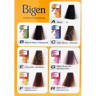 Bigen Hair coloring บีเง็น ผงย้อมผม 7 สี ขนาด 6 กรัม