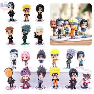 โมเดลฟิกเกอร์ PVC อนิเมะนารูโตะ Sasuke Itachi Kakashi Gaara 6 ชิ้น Shopcyc7351