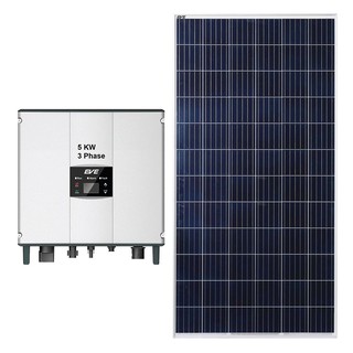 แผงโซล่าเซลล์ ชุดโซล่ารูฟท็อป EVE 5KW 3เฟส ระบบโซล่าเซลล์ งานระบบไฟฟ้า SOLAR FOORTOP 5KW 3-PHASE