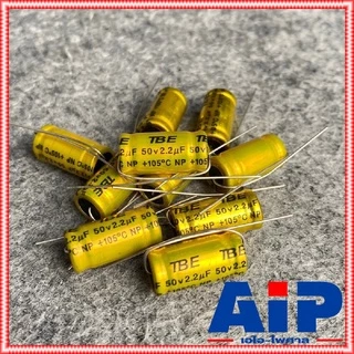 10ตัว 2.2uF 50V C ลำโพง สีทอง คาปาลำโพงเสียงแหลม ตัวป้องกันลำโพงเสียงแหลม คอนเดนเซอร์ ทอง คาปาซิเตอร์ลำโพง CAPACITOR ...