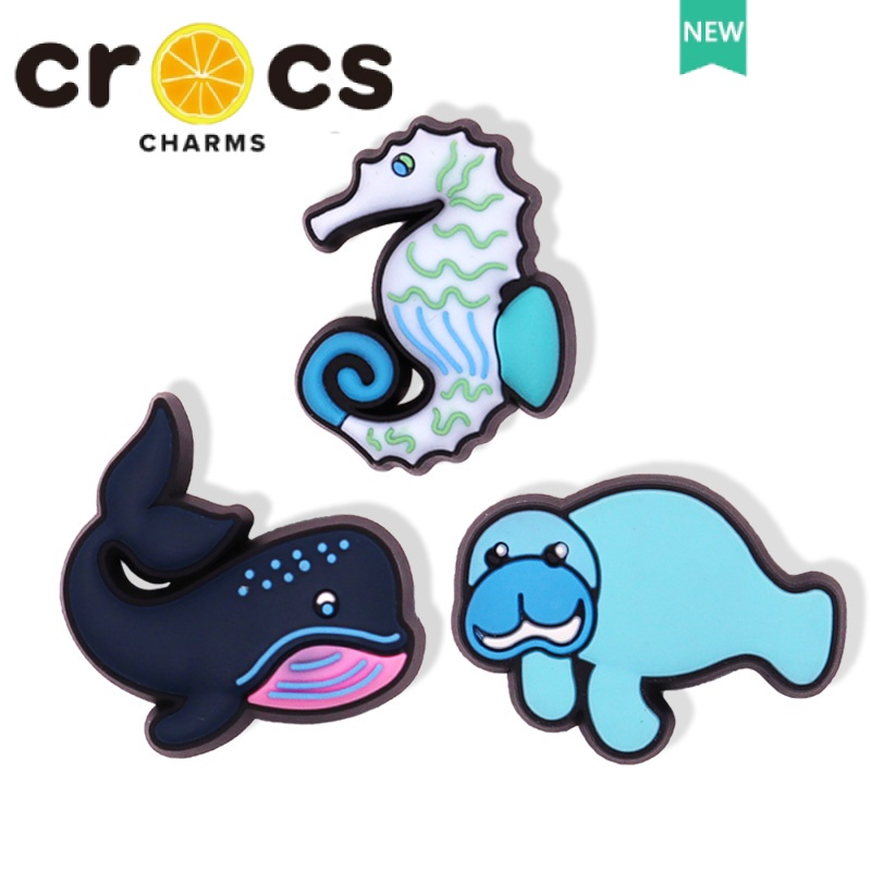 JIBBITZ cross charms ตัวติดรองเท้า ปลาวาฬฮิปโป ตัวติดรองเท้า cross