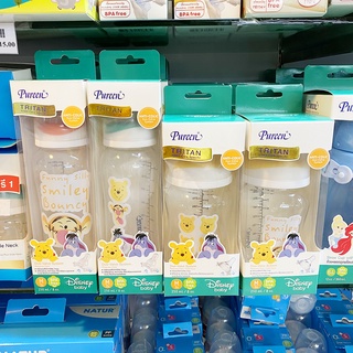 เพียวรีน ขวดนมTritan 8 ออนซ์ PUREEN Disney Pooh จุกนม Anti-Colic เบอร์ M สำหรับเด็ก 3เดือนขึ้นไป