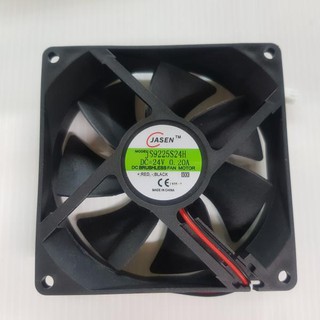 พัดลมระบายความร้อน 90x90x25mm. 3.5นิ้ว 24VDC