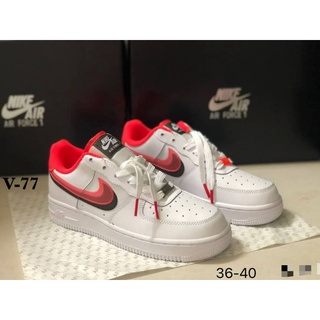 Nike Air Force 1 ใหม่รองเท้าผ้าใบลําลองแฟชั่นสําหรับผู้ชายผู้หญิงเหมาะกับการเล่นกีฬา